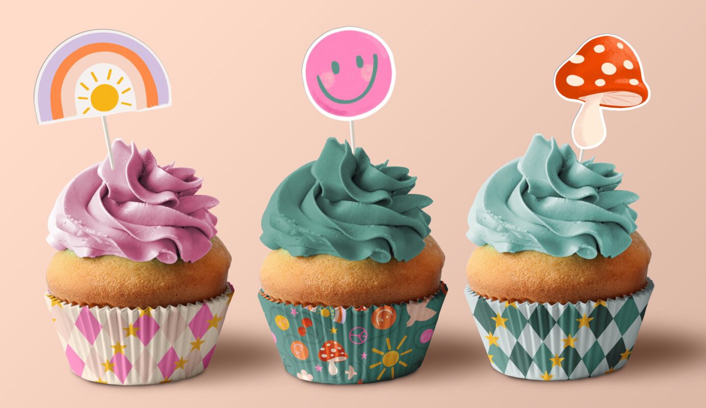 cupcake wrapper oh happy day