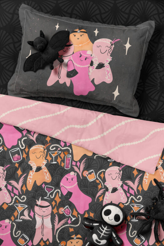kids' halloween bed sheets