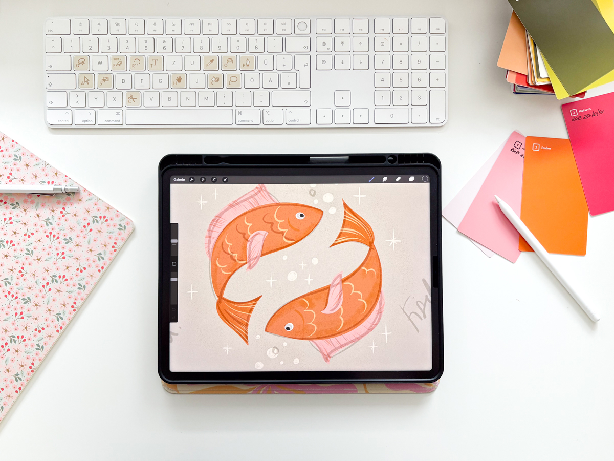 ipad on desk